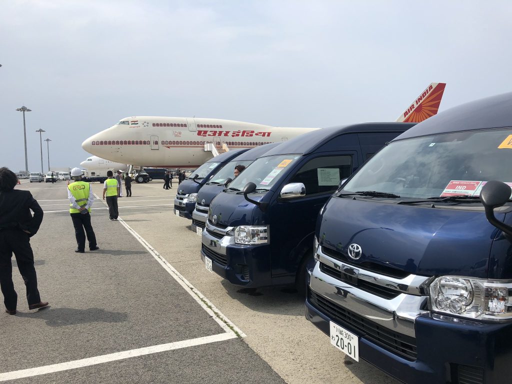 関西国際空港滑走路前